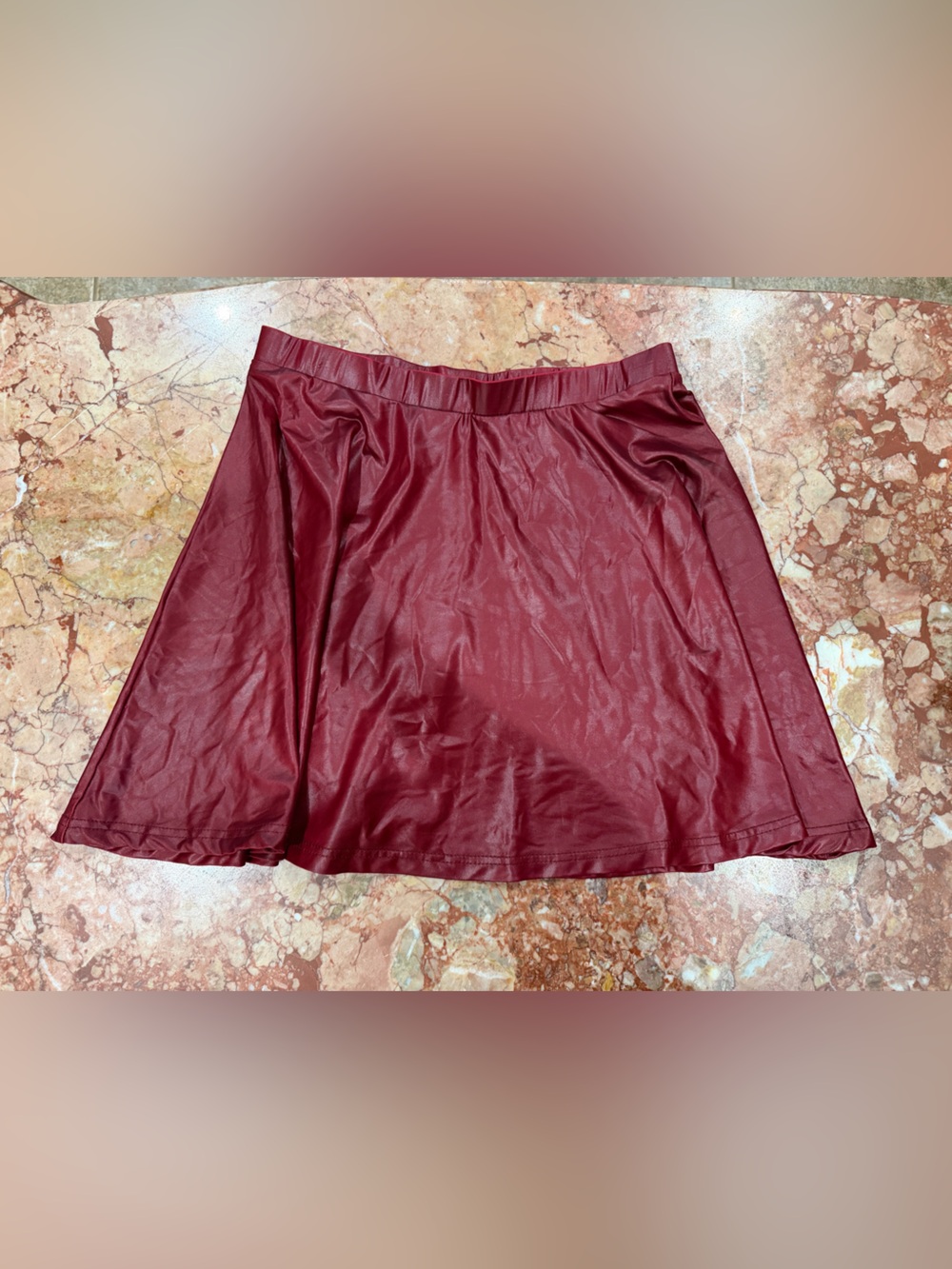 Foreign Exchange Women's Deep Burgundy Circle Skirt